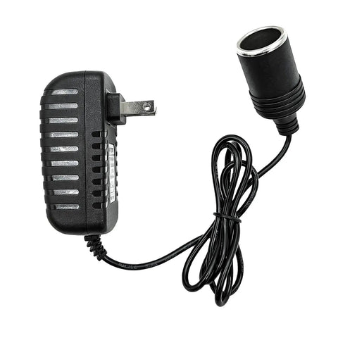 AC To DC Converter Cigarette Lighter Adapter 110V To 12V Power Supply 24W Output with plug and cord for easy charging.