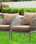Outdoor wicker chairs joined with 24Pcs Rattan Furniture Clamps For Patio Wicker Chairs And Sectional Sofas No Hassle Install Fasteners
