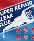 Close-up of Clear Shoe Glue Sole Repair Kit For Boots And Sneakers, Pro Grade Heavy Duty Waterproof Adhesive With Microtips in use