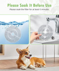 Soaking 12 Pack 7 Inch Activated Carbon Filters For Dog Water Fountains Replacement Ready For 2.5 Gallon 9.5 Liter Models