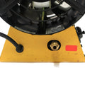 Bottom view of Heavy Duty 65000 BTU Forced Air Propane Heater Packed With Quiet Burner Tech And No Fuss Thermostat.