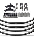 Heavy Duty 6K Mobile Home Trailer Tandem Suspension Kit With 3K Mono Leaf Springs And Hanger, eye-to-eye length view.