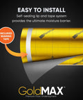 Top Tier Floor Underlayment Roll Covers 200 Sq Ft Of Laminate And Hardwood With Built In Moisture Seal And Noise Control showing easy installation features with seaming tape.