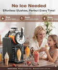 Smooth Operator Home Slushie And Soft Serve Ice Cream Maker With Zero Ice Needed setup, making slushies and ice cream at home.