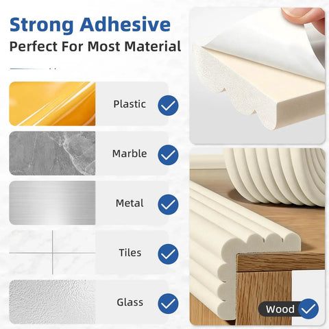 Game Changing Baby Edge Protectors And Corner Guards Super Wide High Density Foam Furniture Bumper Shields strong adhesive on wood and other materials