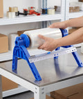 Plastic Wrap Dispenser With Cutter For Tabletop Use Easy Stretch Film Wrapping Machine Manual Packaging Tool For Cling Wrap Rolls