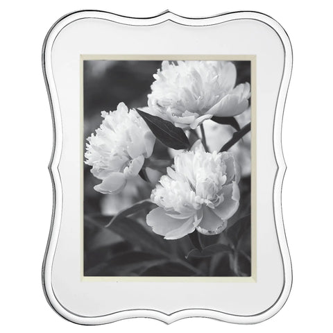 Crown Point 8x10 Silver Picture Frame Made From Silverplate Metal Snazzy Curved Edges Durable Zinc Alloy Build Perfect Gift For Home Or Office Decor Photo Display That Looks Modern And Timeless
