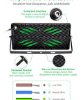 Back view of Beast Mode 400W LED Flood Light With 40000 Lumens 6000K Daylight White Outdoor IP65 Waterproof Floodlight.