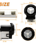 OEM Washer Drain Pump Motor For Front Load Washing Machines Replaces 4681EA2001T detailed dimensions and design