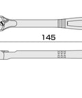 Three Eighths Inch Drive Ratchet Handle With Compact Head And Socket Hold Type, Seventy Two Tooth Ratcheting Mechanism