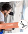 Man using 6 Inch Manual Sheet Metal Bender Duckbill Pliers For Bending And Shaping on window frame.