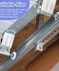 24 Pack White Nylon Garage Door Rollers For 2 Inch Track Replacement Quiet High Load 6200ZZ With Double Seals And 4.7 Inch Stem