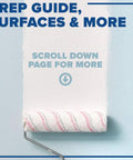Paint roller applying Water Block Acrylic Masonry Waterproof Paint White One Gallon For Indoor And Outdoor Concrete Walls