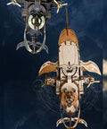 Epic 3D Steampunk Whale Airship Wooden Model Kit For DIY Puzzle Building With Mechanical Motion And Sound Effects, top view