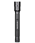 Tactical LED Flashlight with Aluminum Alloy Body, Zoomable Beam, Adjustable Brightness, Long-Lasting Power, Side View