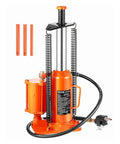 Orange Beefy Air Hydraulic Bottle Jack Two In One Pneumatic And Hydraulic 12 Ton Lift Range 10.43 To 19.88 Inches With Manual Hand Pump