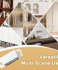 Heavy Duty Magnetic Door Catch Set For Cabinets And Drawers White Finish Six Pack used in various home scenes