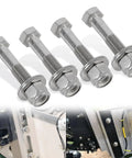 Outboard Jack Plate Bolt Kit for Smooth Rock Solid Mounting to Plate Replaces OEM BK1DP 02 1729, marine-grade stainless steel bolts