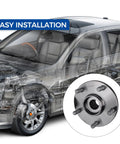Front Wheel Hub And Bearing Assembly Replacement For 04 06 Lexus ES330 RX330 07 13 ES350 depiction showing installation in vehicle