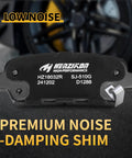 Close-up of Ceramic Rear Brake Pads For Infiniti And Nissan Vehicles Fits 350Z 370Z Altima Juke Leaf with low noise feature