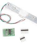 1kg 5kg 10kg 20kg Load Cell And HX711 Combo Pack Kit With Aluminum Alloy Load Cell High Precision Weight Sensor And HX711 Amplifier Board For Fast And Precise Scale Projects For DIY Makers. Aluminum load cell with HX711 board and pins