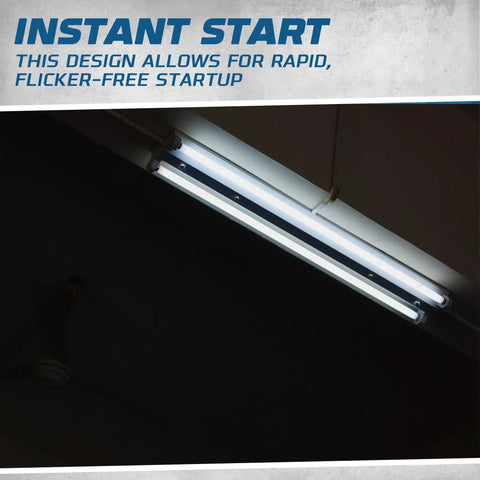 Illuminated ceiling fixture with 10 Pack Replacement Fluorescent Ballast Kit For Sylvania ICN 4P32 SC And N, Philips ICN 4P32 N