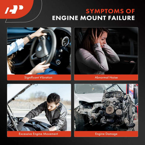 Symptoms of Engine Mount Failure: Significant Vibration, Abnormal Noise, Excessive Engine Movement, Engine Damage.