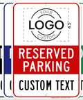 No Parking Sign For Business, Custom Reserved Parking Sign 10 By 14 Inches, Rust Free Aluminum, Fade Resistant, Weatherproof