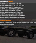 Toyota Tacoma Fuel Pump Assembly For 1995 To 2000 4WD Fits Base DLX SR5 Limited Pre Runner V6 3.4L And 2.4L And 2.7L Gas Sending Unit SP9002H