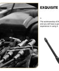Flexible Socket Extension Sleeve Half Inch Drive Bendable Wrench Rod, 350mm Long for Automotive and Home Repair, Curved Connection