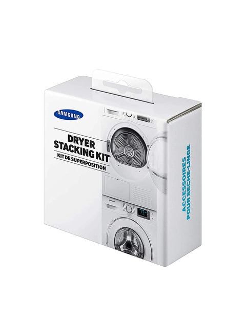 Box of Stacking Kit For 24 Inch Wide Front Load Washer And Dryer, Space Saving Mount, All Parts Included, Samsung Compatible SK-DH