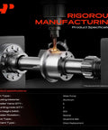Premium Engine Water Pump Built Tough To Keep Your Daily Driver Chillin Smooth On The Highway For Ford Lincoln Mazda Mercury Cars With 2.0L 2.3L 2.5L Engines Cooling System Replacement, Aluminum housing and steel impeller with six vanes.