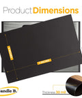 Magnetic Sheets For Crafts 5 X 7 Inches, Pack Of 25, 30 Mil Flexible Non Adhesive Magnet Paper dimensions illustration.