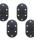 Tough As Nails Vintage Black Iron Drop Leaf Table Hinges 2.56 By 1.5 Inch, sturdy design suitable for cabinetry.