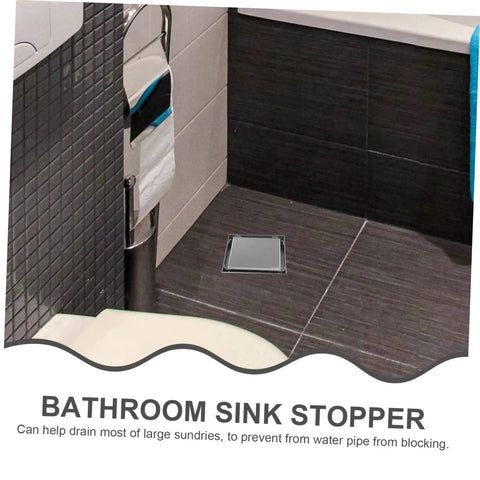 Heavy Duty Stainless Steel Shower Floor Drain Filter Top Shelf Hair Catcher Strainer in bathroom to prevent pipe blockage.