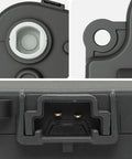 Close-up of HVAC Blend Door Actuator Replacement For Chevy Malibu 2004 To 2008 Impala 2004 To 2011 Corvette 2006 To 2013 Buick LaCrosse Allure 2005 To 2009 Temperature Control Air Inlet Door Quality Tested showing connection points and gear interface.