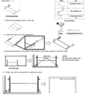 Assembly instructions for Heavy Duty Under Desk Keyboard Tray With Slick Slide Out Mouse Pad Shelf, Solid 16 Gauge Steel Frame.
