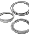 Premium Deck And Drive V Belt Kit Replacement For Husqvarna 48 Inch Mowers Fits 532180808 532174368 532161597 Heavy Duty Cranberry Belts To Fix Your Ride Without The Hassle, gray V belts