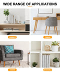 Wide range of applications showing cabinet, table, chair, and bookshelf suitable for Stainless Steel Corner Brackets For Tables And Cabinets Beefy Heavy Duty Angle Braces With Effortless Installation And Pre Drilled Holes For Fast Alignment No Rust Construction For Indoor And Outdoor Furniture Support.
