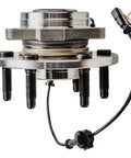 Front view of Front Wheel Bearing Hub Assembly 4WD For 2014-2018 Chevy Silverado 1500, 2015-2020 Suburban Tahoe, GMC Yukon XL