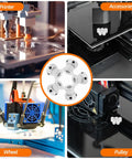 Get Your 3D Printing Gear Locked And Loaded With These 5 Pc Aluminum Alloy Gt2 Timing Belt Pulleys Designed For 6Mm Width Belts Featuring Built-In Bearings For Smooth High Speed Performance Perfect Upgrades For DIY Makers And Pro Printers Looking To, 5-piece aluminum GT2 timing pulleys for 6mm belts on 3D printers