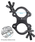 Beefy Heavy Duty Swivel Truss Clamp Set 2 Pack For 2 Inch Trusses Dual Head Turn As Needed 360 Degree Lighting Clamps Fits 48 To 52mm Truss OD Aluminum Alloy 6061 Pro Grade Safety And Durability, 50mm clamp