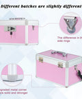Go To Medicine Lock Box For First Aid And Family Use With Safe Key Lock Durable Aluminum Layered Medicine Cabinet Pink Finish