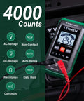 Smart Auto Range Digital Multimeter 4000 Counts For Home DIY Projects No-Brainer For Measuring AC And DC Voltage Resistance on display