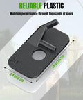 Close-up of adhesive back plastic arrow rest, dimensions 1.4 x 0.8 in, 8 Pack Recurve Bow Arrow Rest for Right Hand Archers
