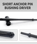 Heavy Duty Pneumatic Bushing Drive Tool For Removing And Installing 1-3/8 Inch Bushings 11-1/2 Inch Long black driver