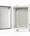 Heavy Duty Outdoor Junction Box Waterproof Electrical Enclosure IP67 Weatherproof Cable Splice Housing with open lid view