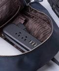 Two Pack USB Power Strip With 2 Outlets And 3 USB Ports, Go-To Travel Ready Desktop Charging Station in a bag