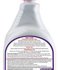 Back label of Mint Scent Rabbit Repellent Spray For Plants And Lawns 32 Oz Ready To Use Specifically Targets Rabbits With Botanical Oils