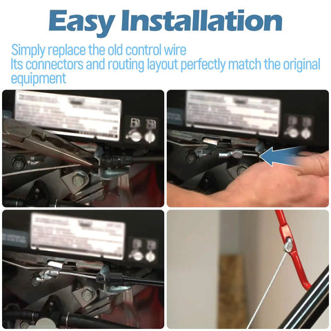 Easy installation of ERS Control Cable Replacement For ST100 Series Lawn Mower 25A 26SD710 25B 262J710 Fits Your Yard Tractor 74605359 746P05359 With Steel Wire Core And Durable Outer Sheath For Smooth Throttle And Drive.